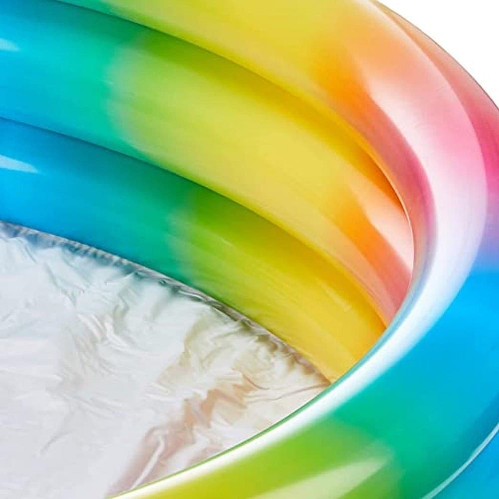 PISCINA ARCOBALENO 3 ANELLI GONFIABILE GEOMETRIA MULTICOLOR 147X33CM 288LT 58439 - 7