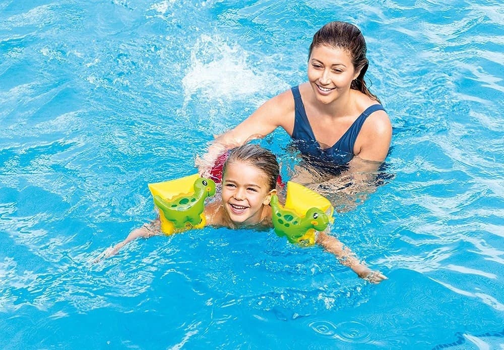 BRACCIOLI GONFIABILI DINOSAURI 23 X 20 CM PER BAMBINI DAI 3-6 ANNI PISCINA 56664 - 3