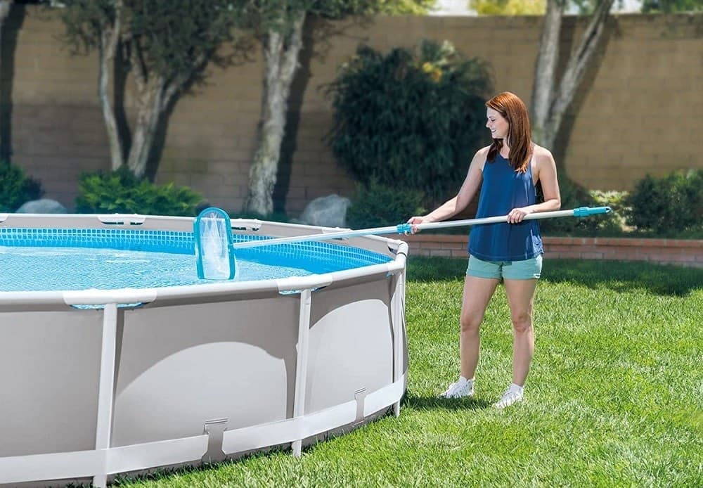 SET DI PULIZIA DELUXE PER PISCINA RETINA A SACCO SPAZZOLA ANGOLARE VACUUM 29057 - 4