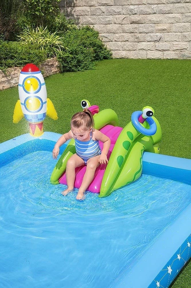 PLAY CENTER PICCOLO ASTRONAUTA GONFIABILE 228X206X84 CM PISCINA GIARDINO 53126 - 21