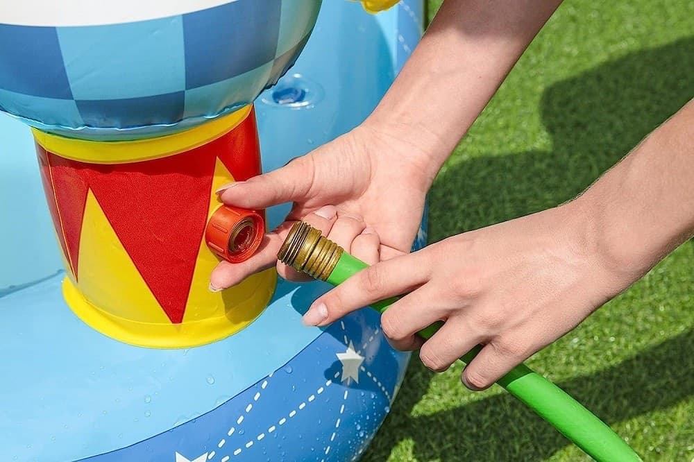 PLAY CENTER PICCOLO ASTRONAUTA GONFIABILE 228X206X84 CM PISCINA GIARDINO 53126 - 26