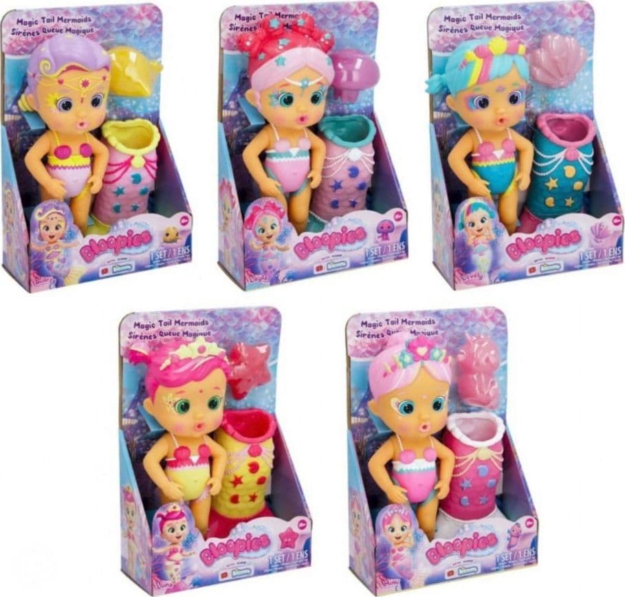 BLOOPIES MAGIC TAIL SIRENETTA MAGICA BAMBOLA MIMI GIOCO PER BAMBINE ETÀ 18+ - 5