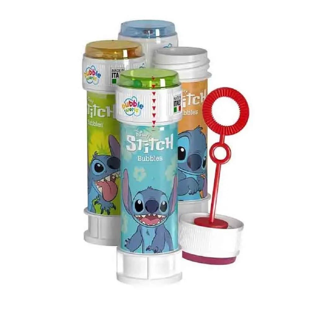 BOLLE DI SAPONE STITCH BUBBLES 36 PEZZI FLACONI DA 60ML PER FESTA BAMBINI 007931 - 3