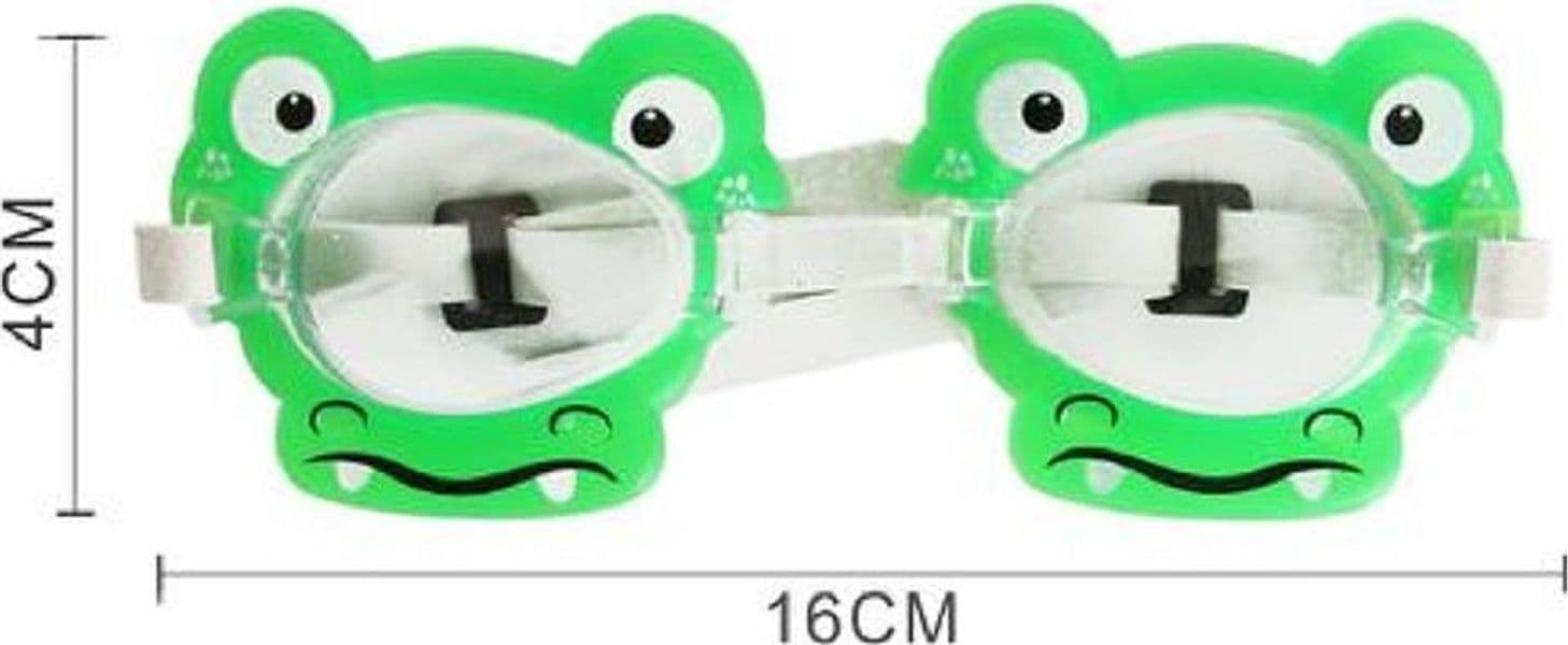OCCHIALINI DA NUOTO PER BAMBINI DA PISCINA CON ANIMALETTI COLORATI 16X4CM 605419 - 4