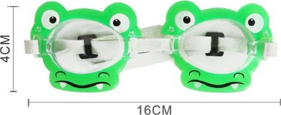 OCCHIALINI DA NUOTO PER BAMBINI DA PISCINA CON ANIMALETTI COLORATI 16X4CM 605419 - 4
