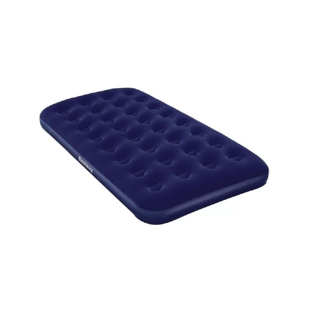 MATERASSO GONFIABILE SINGOLO AIRBED BLU FLOCCATO PLUS 188X99X22CM CAMPEGGI 67001 - 8