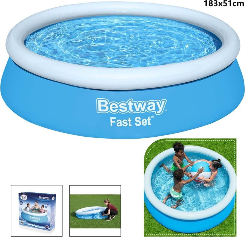 PISCINA FUORI TERRA FAST SET DA 183 X 51 CM GONFIABILE PER BAMBINI 940 LT 57392 - 9