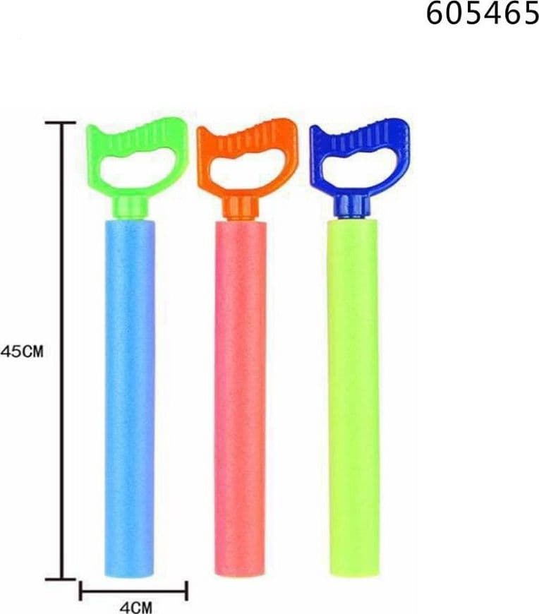 PISTOLA ACQUA TUBO 45X4CM SCHIUMA GIOCO BAMBINI GIARDINO SPIAGGIA PISCINA 605465 - 3