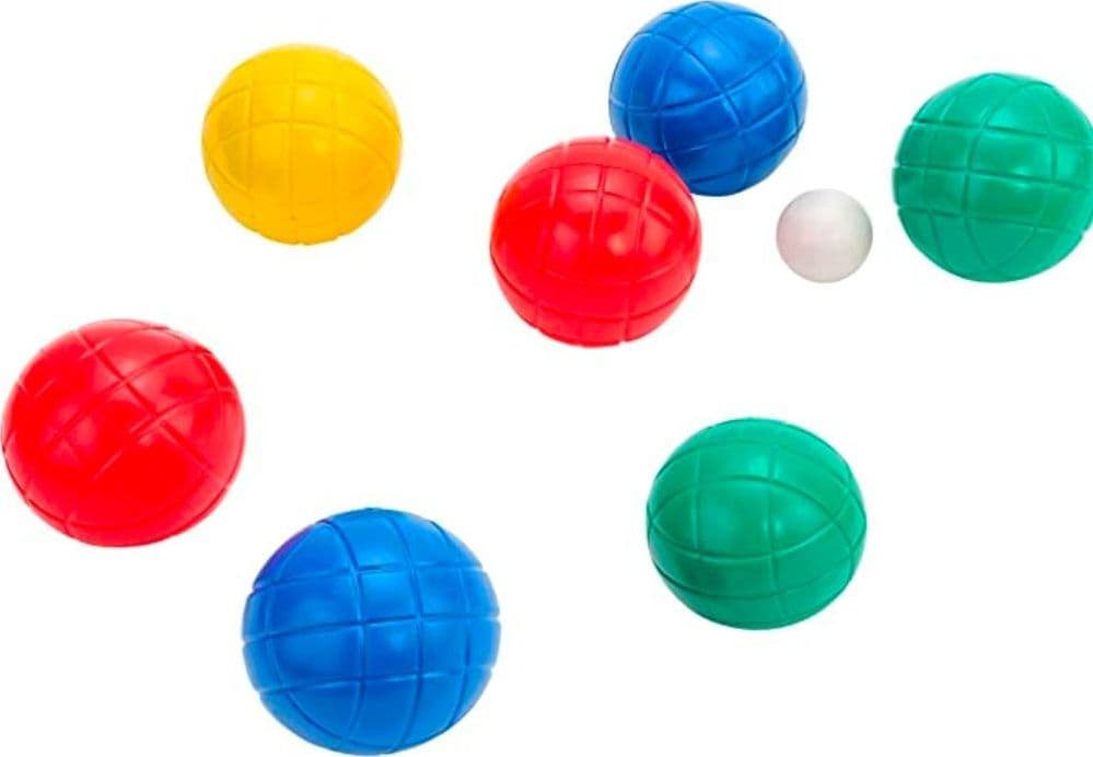 SET BOCCE GIOCO DA SPIAGGIA DIVERTENTE 28X18.5CM 8 BOCCE COLORATE PIÙ PALLINA - 2