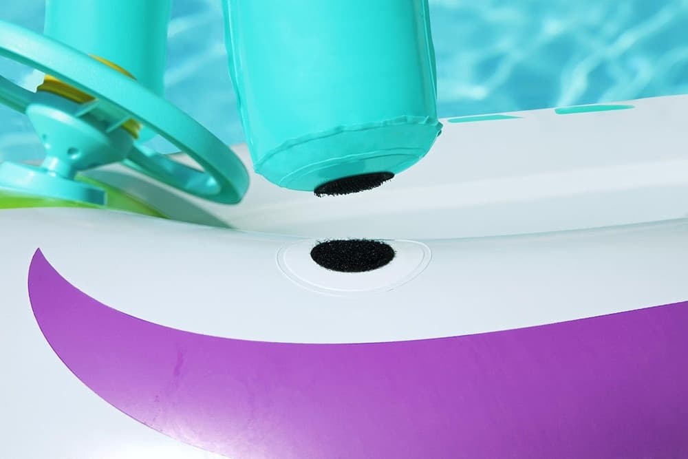 BARCHETTA NAVICELLA SPAZIALE SPACE PER BAMBINI GONFIABILE MARE COPERTURA MANUBRIO 34149 - 7