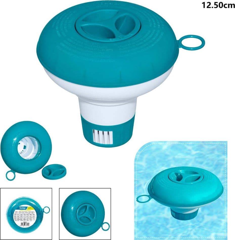 DOSATORE DISPENSER GALLEGGIANTE 12,7CM PER COMPRESSE CLORO PISCINA VASCHE 58210 - 4