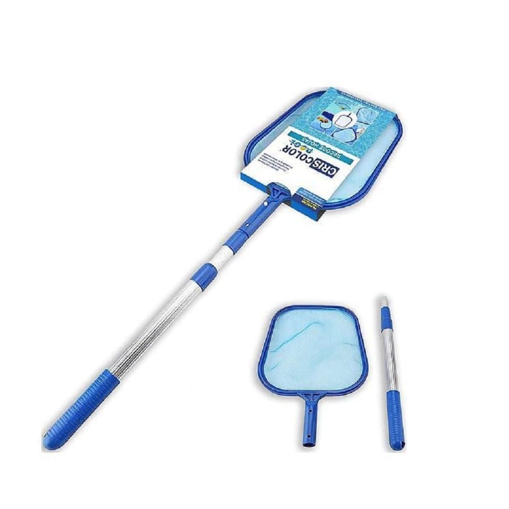 RETINO RACCOGLI FOGLIE CON ASTA TELESCOPICA DA 135 CM PER PULIZIA PISCINA 42389