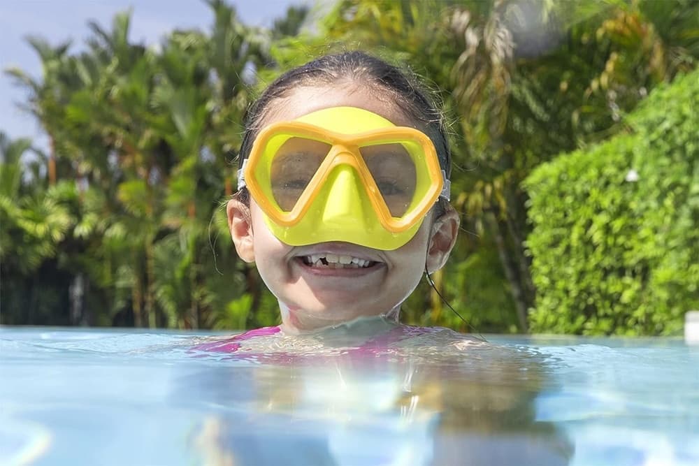 MASCHERA SUBACQUEA PER BAMBINI GLIDER CON PROTEZIONE UV COLORI ASSORTITI 22048 - 24