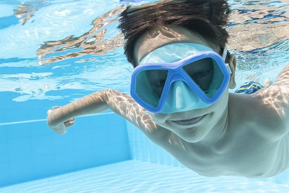 MASCHERA SUBACQUEA PER BAMBINI GLIDER CON PROTEZIONE UV COLORI ASSORTITI 22048 - 25