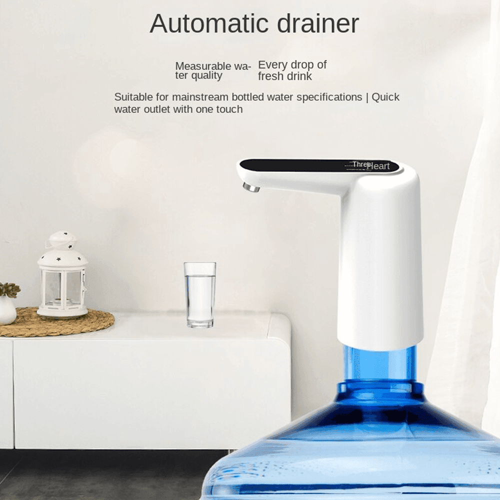 DISPENSER AUTOMATICO DI ACQUA PER BOCCIONI EROGATORE RUBINETTO RICARICABILE - 4