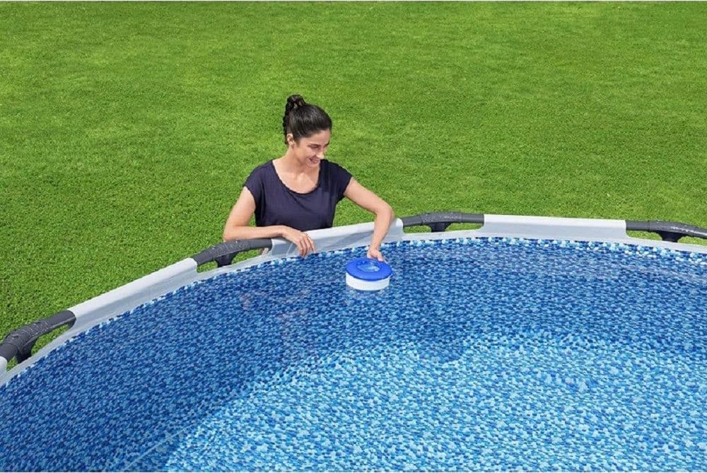 GALLEGGIANTE CHIMICO PIEGHEVOLE DISPENSER REGOLABILE CLORO PER PISCINE 58656 - 7