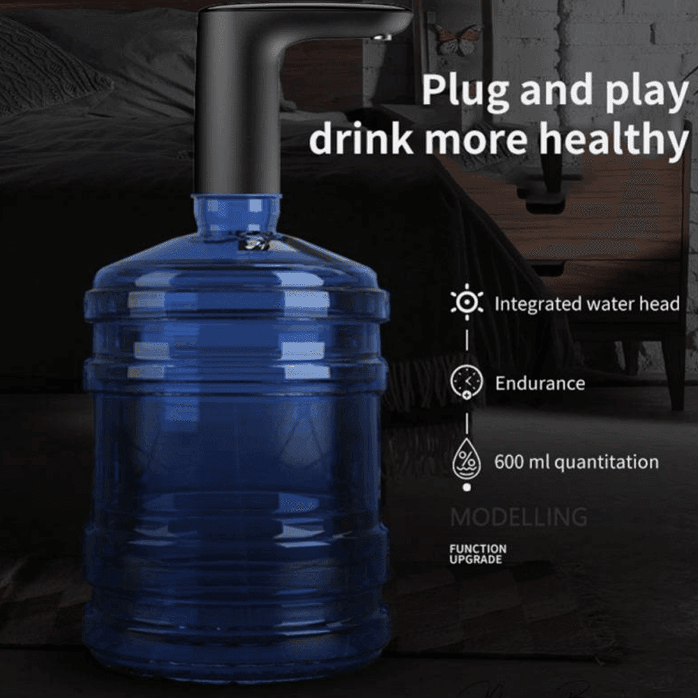 DISPENSER EROGATORE D'ACQUA RUBINETTO ELETTRICO AUTOMATICO BOCCIONI RICARICABILE - 4