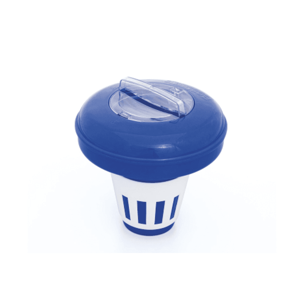 DISPENSER GALLEGGIANTE CLORO MEDIO 16,5 CM PER PASTIGLIE DM 7,5 CM PISCINE 58071 - 2