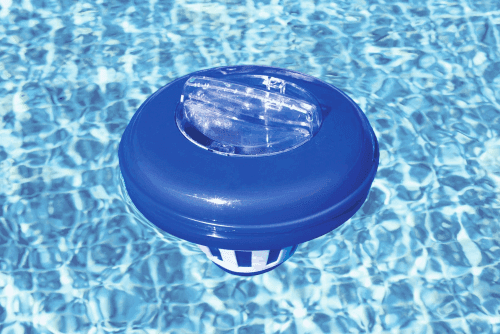 DISPENSER GALLEGGIANTE CLORO MEDIO 16,5 CM PER PASTIGLIE DM 7,5 CM PISCINE 58071 - 6