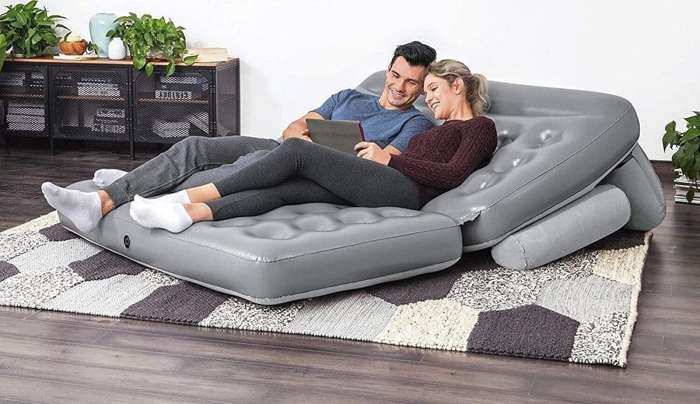 DIVANO LETTO 2 POSIZIONI IN 1 GONFIABILE 2 POSTI CON POMPA 188X152X64CM 75073 - 8