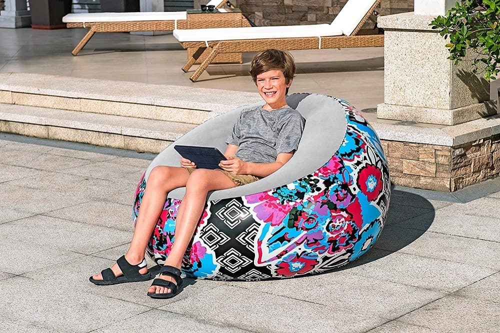 POLTRONA GONFIABILE PUFFO INFLATE-A-CHAIR 112X112X66CM FLOREALE STREET ART 75111 - 13