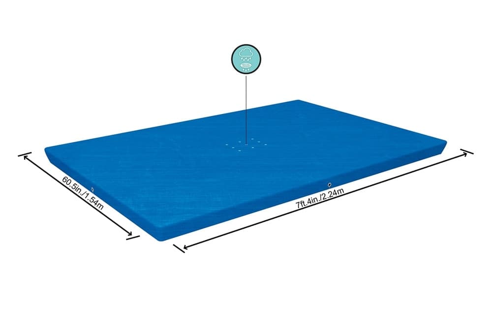 TELO DI COPERTURA RETTANGOLARE PER PISCINA 221X150 CM STEEL PRO PROTEZIONE 58103 - 6