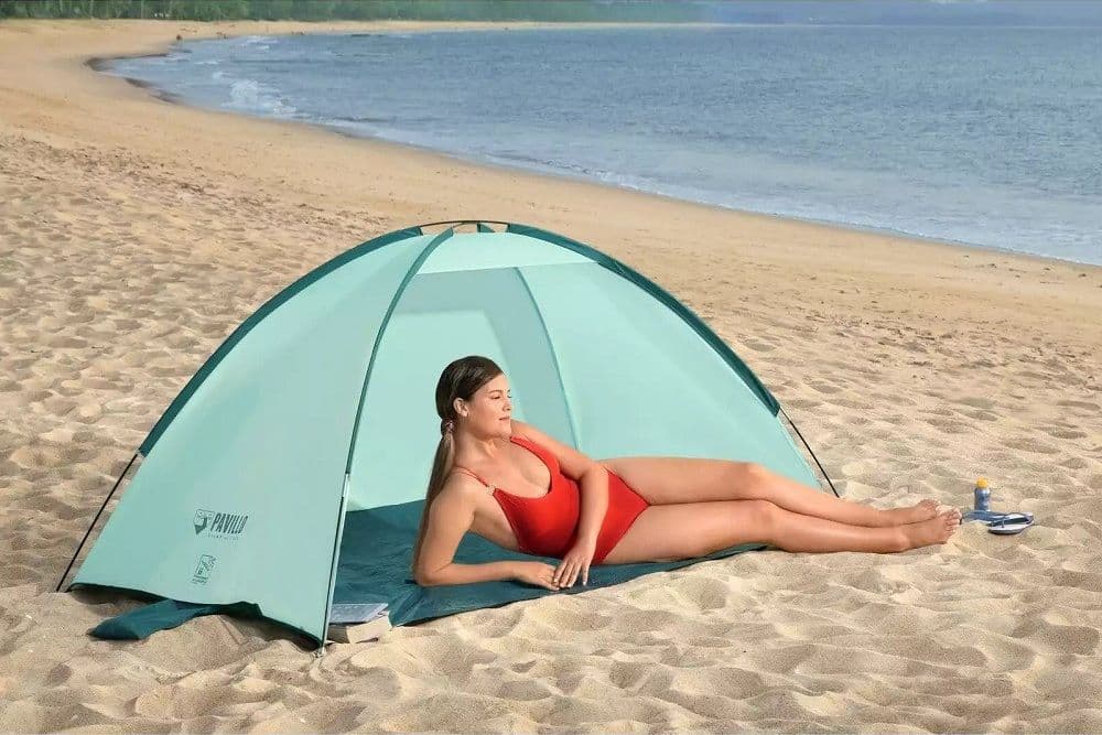 TENDA DA SPIAGGIA GROUND BEACH GIACCA A VENTO PER 2 PERSONE 220X120X95CM 68105 - 25