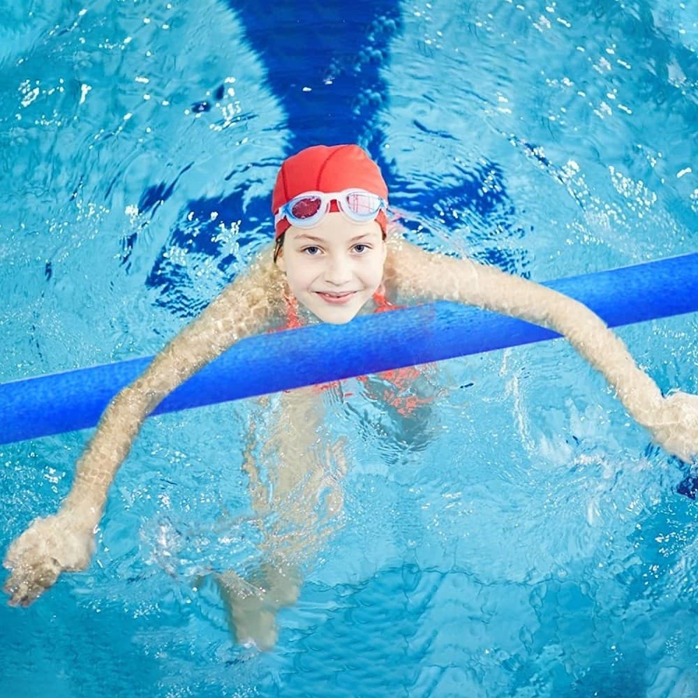 TUBO GALLEGGIANTE PER PISCINA Ø6X150CM BLU PER ESERCIZI GIOCHI IN ACQUA 062899B - 5