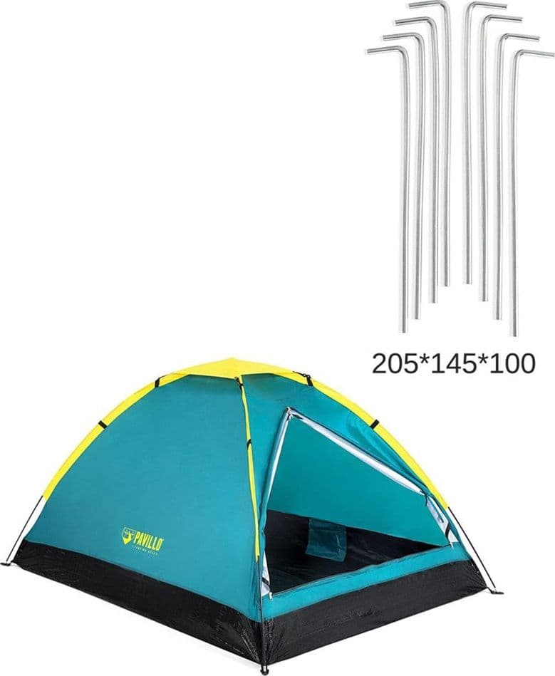 TENDA DA CAMPEGGIO COOL DOME 2 PERSONE 145X205X100CM 1 TASCA PORTAOGGETTI 68084 - 21