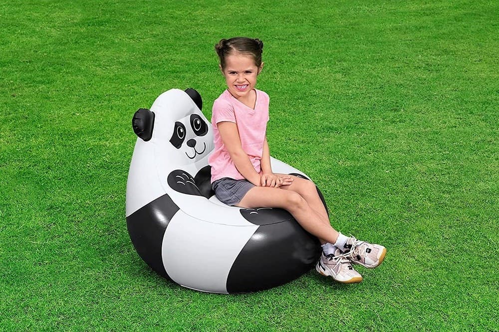 POLTRONCINA POLTRONA GONFIABILE DESIGN ANIMALI PANDA SCIMMIA VOLPE 72 CM 75116 - 21
