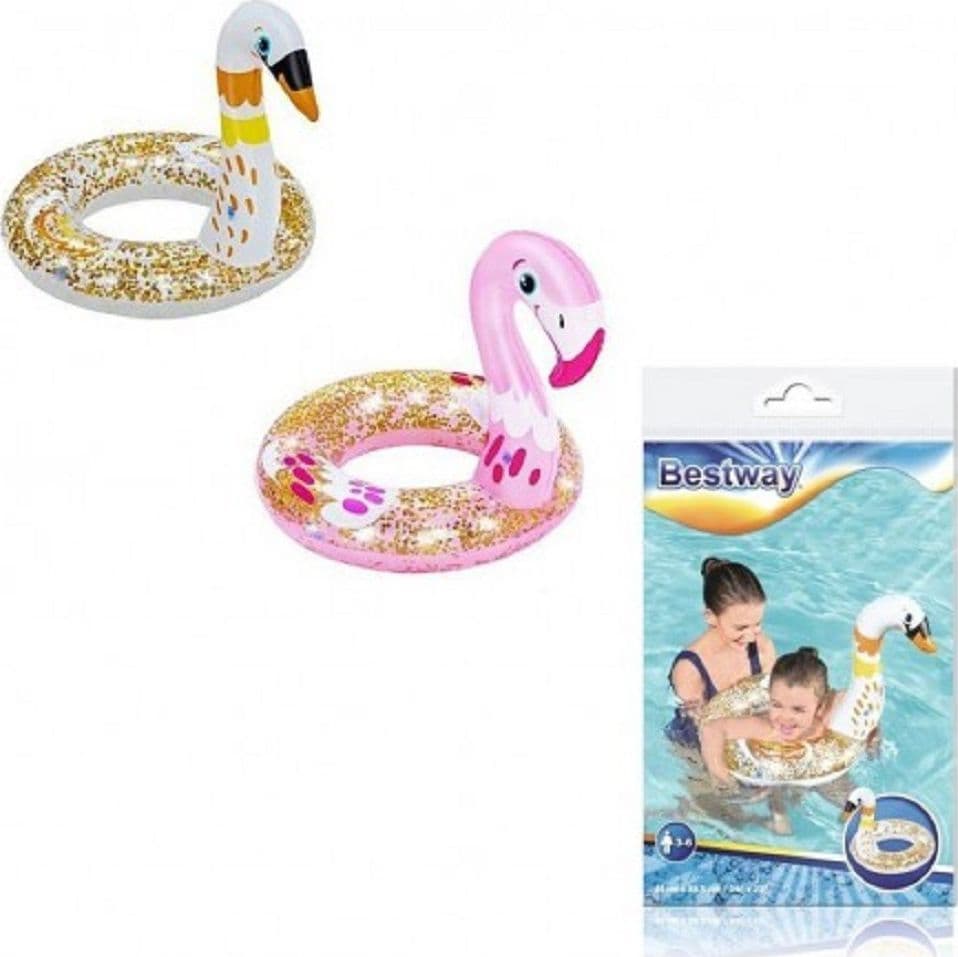 SALVAGENTE GONFIABILE 61CM PER BAMBINI SHIMMER N'FLOAT CIAMBELLA ASSORTITI 36306 - 13