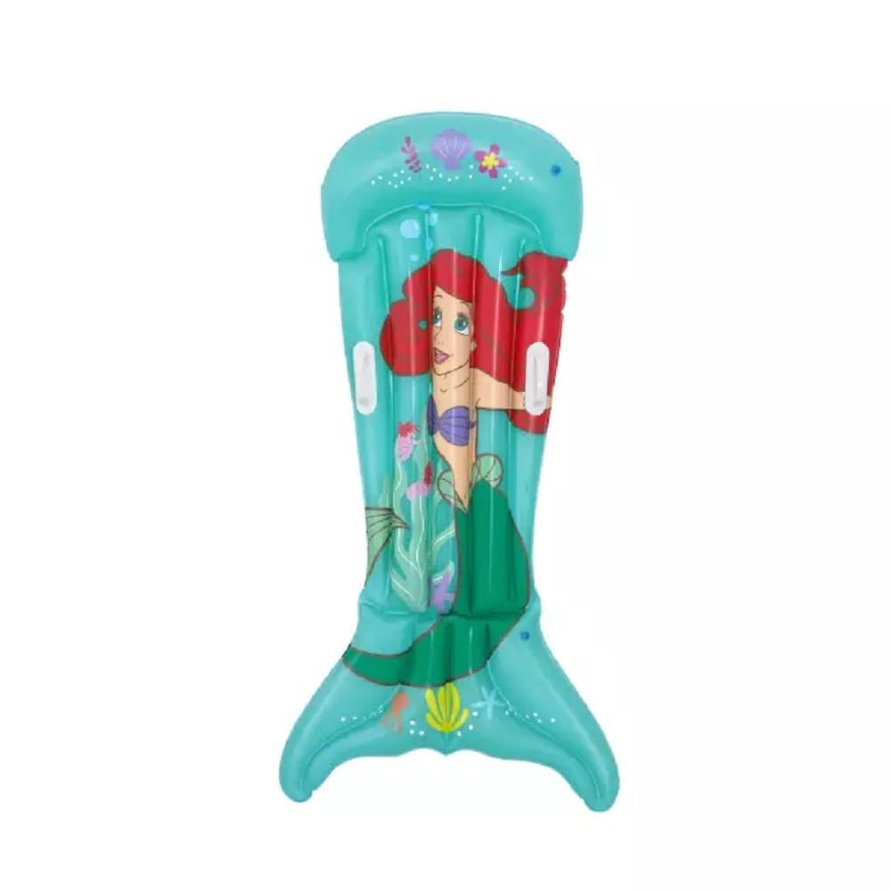 MATERASSINO GONFIABILE SIRENETTA 158X81 CM CON MANIGLIE PER BAMBINE PISCINA 9101F - 4