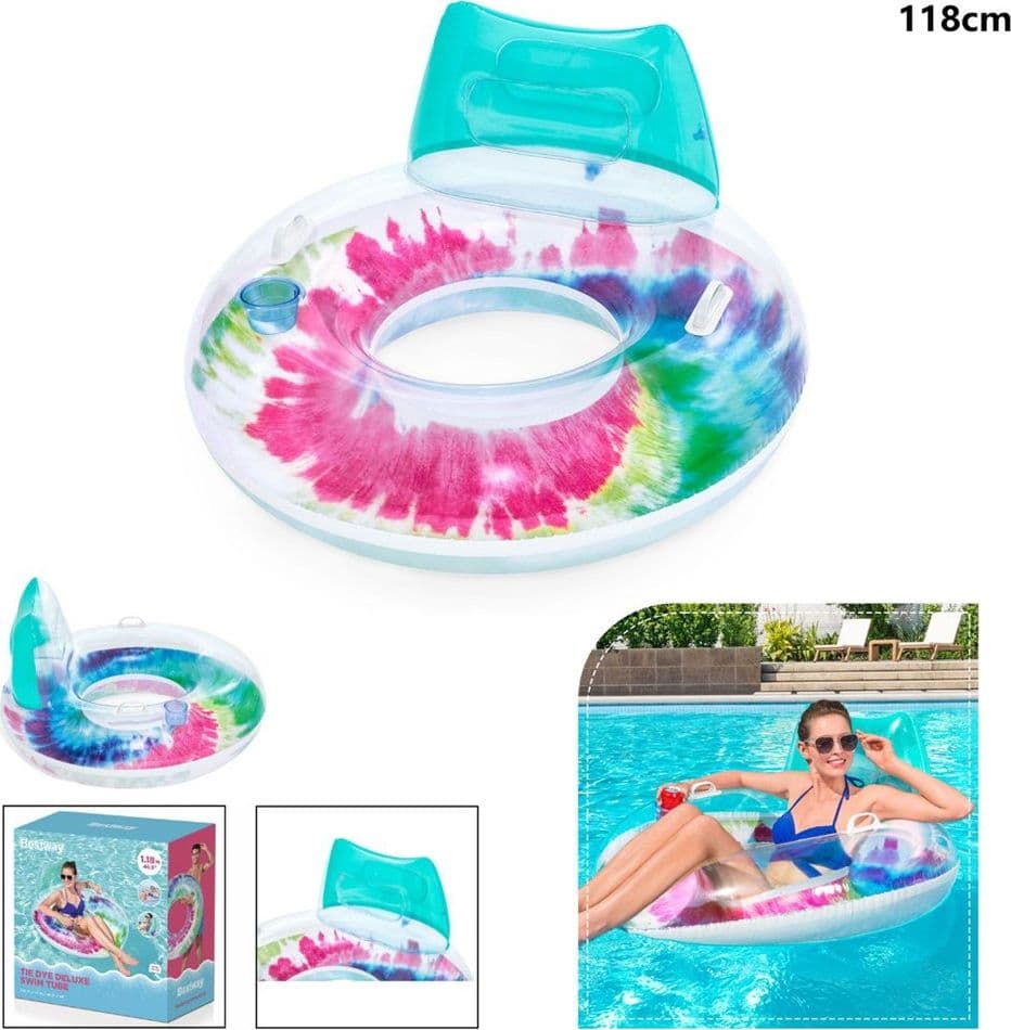 POLTRONA FASHION 118CM COLORI PASTELLO CON MANIGLIE PORTABICCHIERE PISCINA 43637 - 7