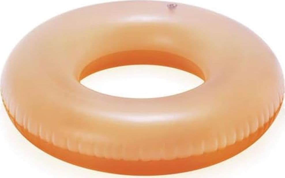 CIAMBELLA SALVAGENTE GONFIABILE PER BAMBINI TRASPARENTE NEON NUOTO 76 CM 36024 - 18