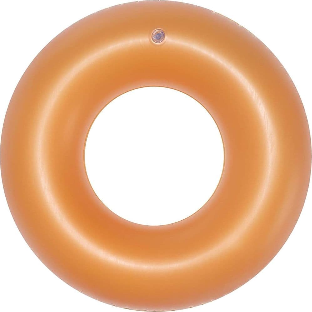 CIAMBELLA SALVAGENTE GONFIABILE PER BAMBINI TRASPARENTE NEON NUOTO 76 CM 36024 - 21