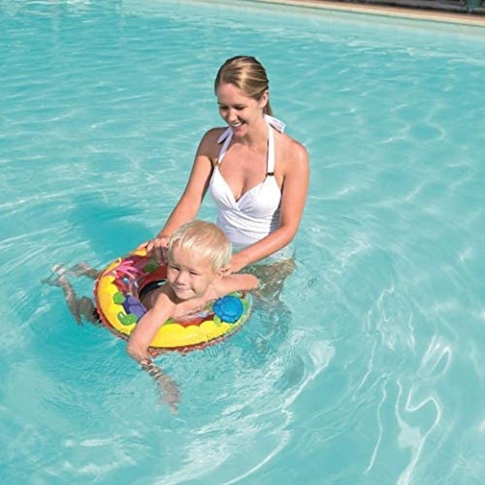 SALVAGENTE AVVENTURE MARINE GONFIABILE 51CM PISCINA BAMBINI ESTATE 36113 3COLORI - 4