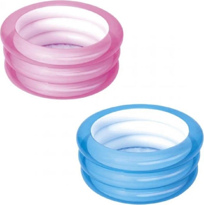 PISCINA FONDO GONFIABILE PER BAMBINI A 3 ANELLI Ø70X30CM COLORI ASSORTITI 51033 - 11
