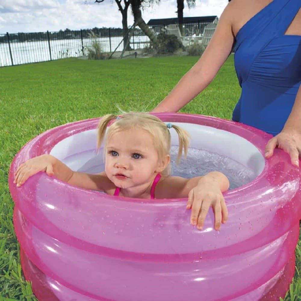 PISCINA FONDO GONFIABILE PER BAMBINI A 3 ANELLI Ø70X30CM COLORI ASSORTITI 51033 - 17