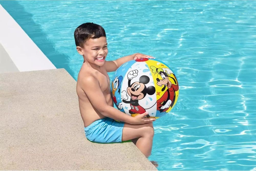 PALLONE GONFIABILE MICKEY MOUSE TOPOLINO 51 CM PALLA BAMBINI MARE PISCINA 91098 - 5