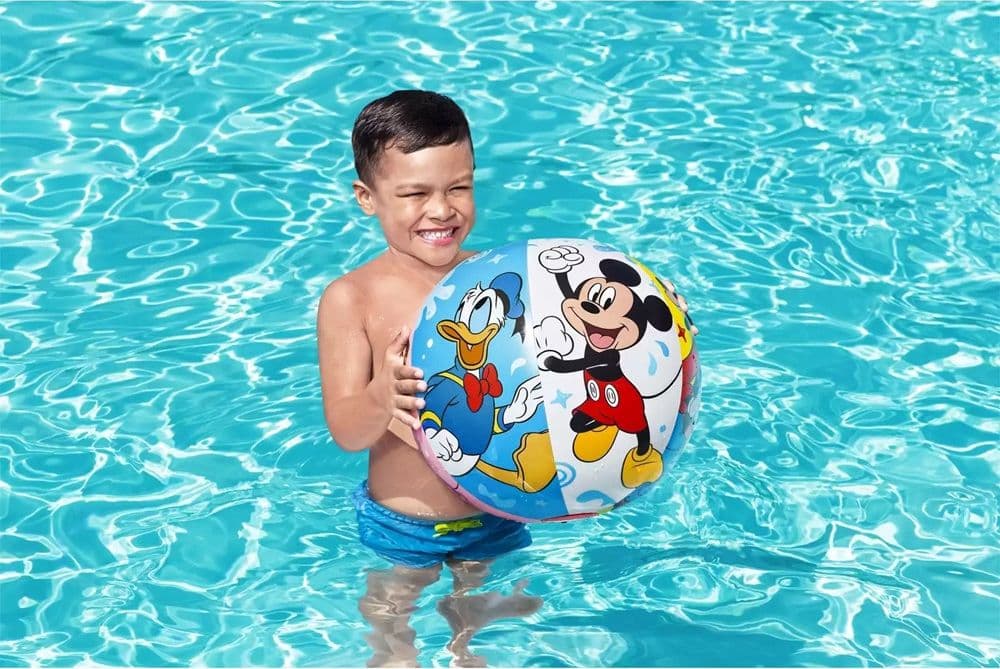 PALLONE GONFIABILE MICKEY MOUSE TOPOLINO 51 CM PALLA BAMBINI MARE PISCINA 91098 - 6