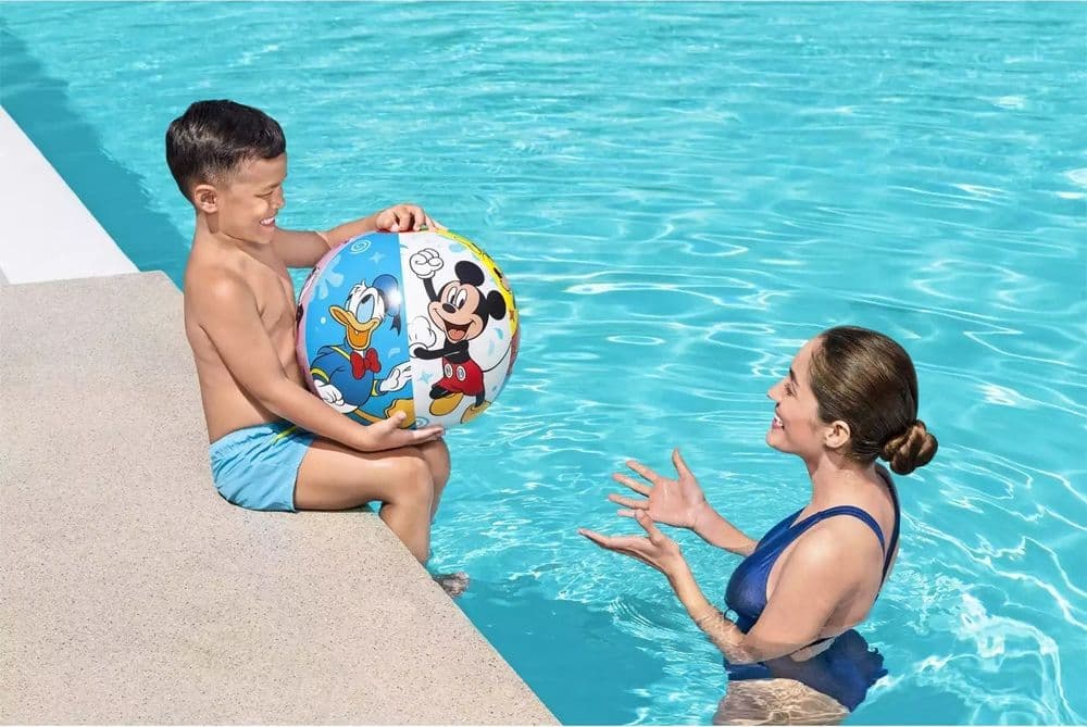 PALLONE GONFIABILE MICKEY MOUSE TOPOLINO 51 CM PALLA BAMBINI MARE PISCINA 91098 - 7