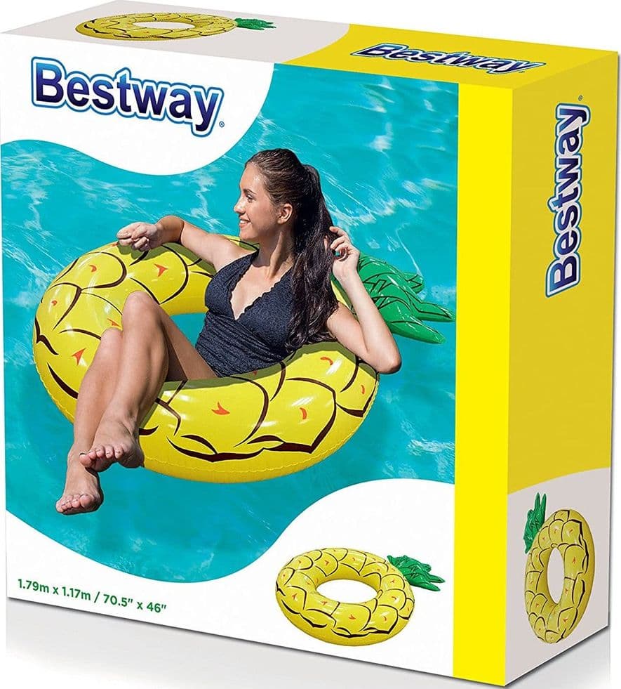BESTWAY SALVAGENTE FASHION CIAMBELLA GONFIABILE FRUTTA ASSORTA ANANAS E ANGURIA - 5