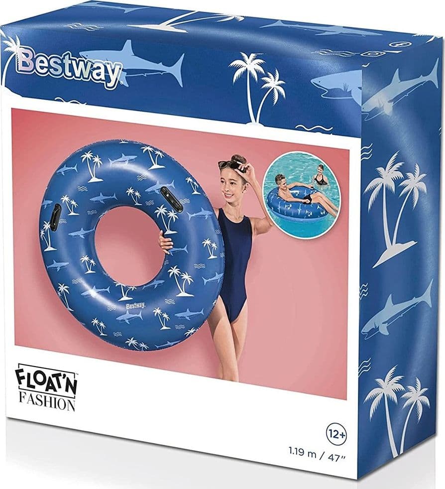 BESTWAY SALVAGENTE FASHION CIAMBELLA GONFIABILE NAUTICAL DUE COLORI ASSORTITI - 6
