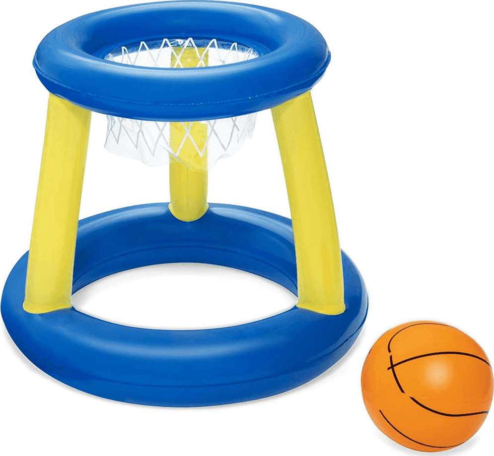 CANESTRO DA BASKET GIOCO GONFIABILE PER BAMBINI SPLASH 'N' HOOP 61CM PALLA 52418 - 3