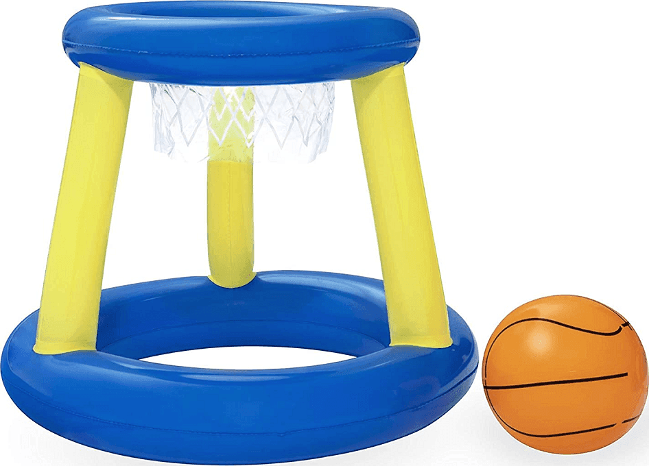 CANESTRO DA BASKET GIOCO GONFIABILE PER BAMBINI SPLASH 'N' HOOP 61CM PALLA 52418 - 5