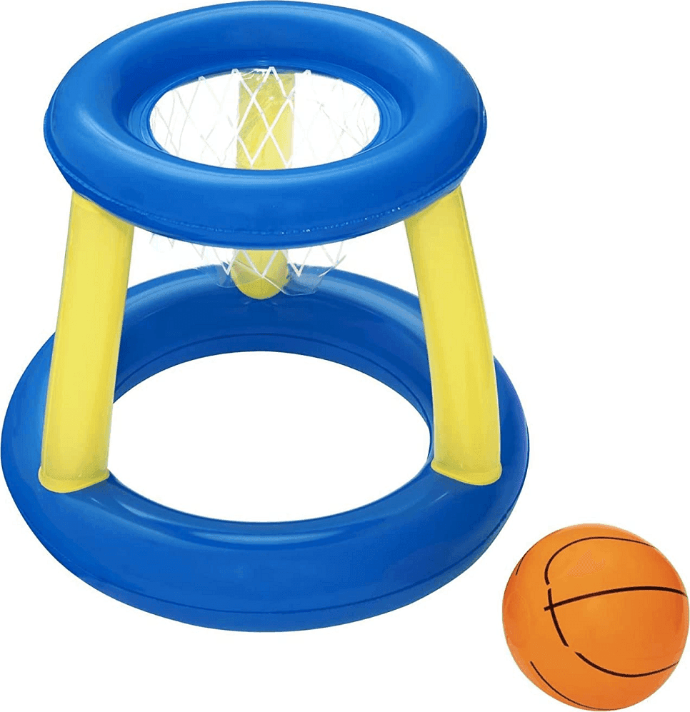 CANESTRO DA BASKET GIOCO GONFIABILE PER BAMBINI SPLASH 'N' HOOP 61CM PALLA 52418 - 8