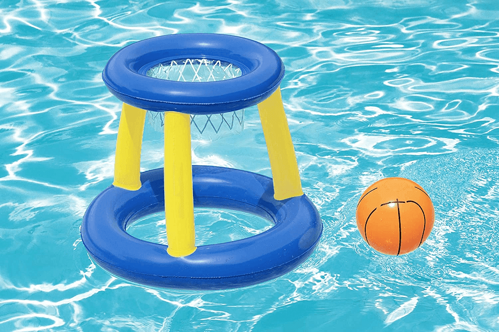 CANESTRO DA BASKET GIOCO GONFIABILE PER BAMBINI SPLASH 'N' HOOP 61CM PALLA 52418 - 9