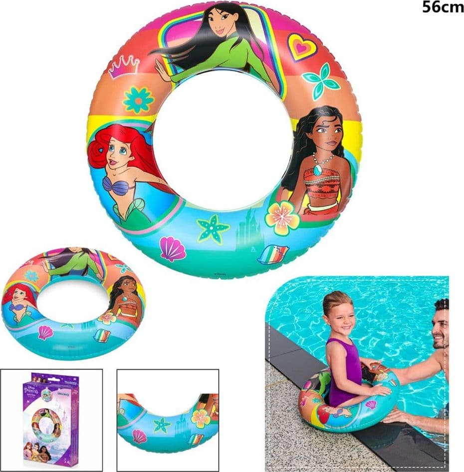 SALVAGENTE CIAMBELLA GONFIABILE PRINCIPESSE 56CM PER BAMBINI 3-6 ANNI MARE 91043 - 6
