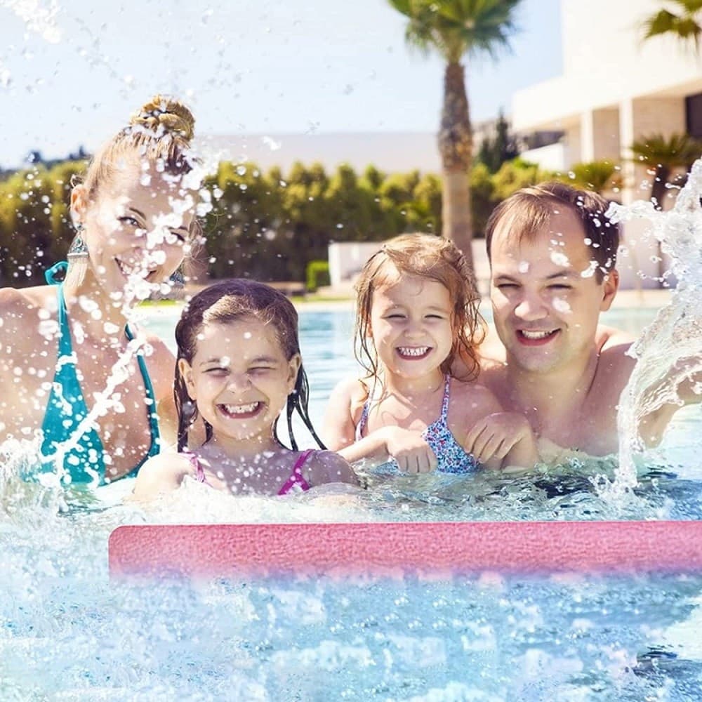TUBO GALLEGGIANTE PER PISCINA Ø6X150CM ROSA PER ESERCIZI GIOCHI IN ACQUA 062899D - 5