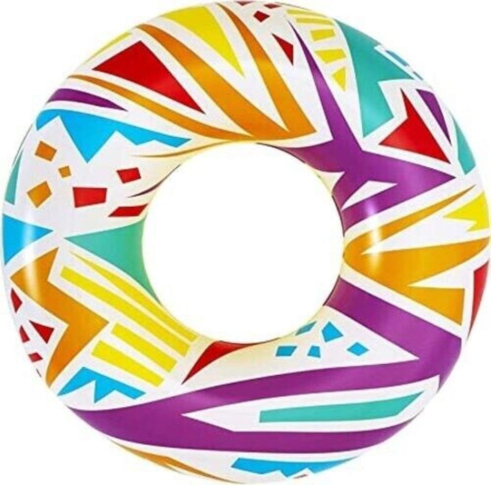 SALVAGENTE GONFIABILE FANTASIA GEOMETRICA Ø 107 CM CIAMBELLA MARE PISCINA 36228 - 6